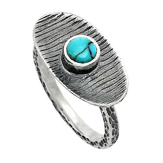 Lucky Charm Tibetan Turquoise Ring size-8 R-1573 SDR244202