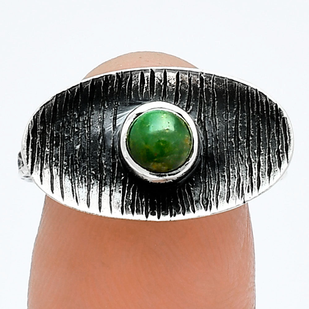 Green Mohave Turquoise - Arizona Ring size-6.5 R-1573 SDR244211