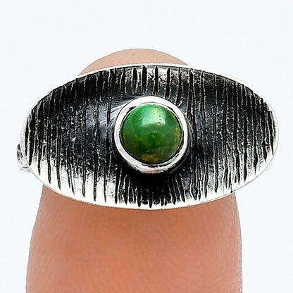 Green Mohave Turquoise - Arizona Ring size-6.5 R-1573 SDR244211
