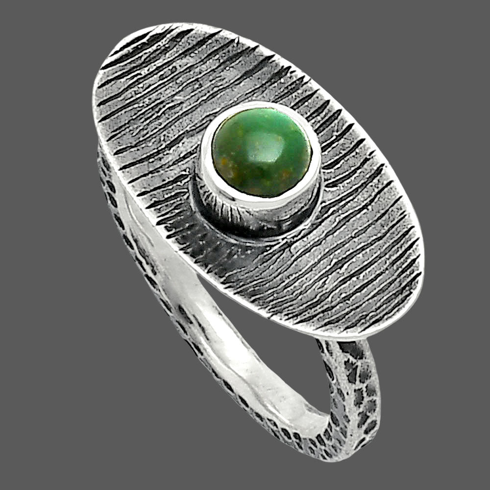 Green Mohave Turquoise - Arizona Ring size-6.5 R-1573 SDR244211