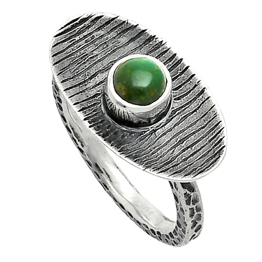 Green Mohave Turquoise - Arizona Ring size-6.5 R-1573 SDR244211