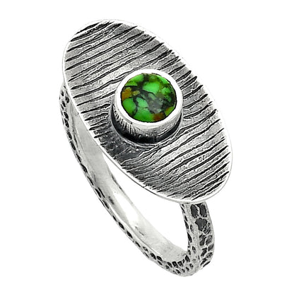 Lucky Charm Tibetan Turquoise Ring size-7.5 R-1573 SDR244212