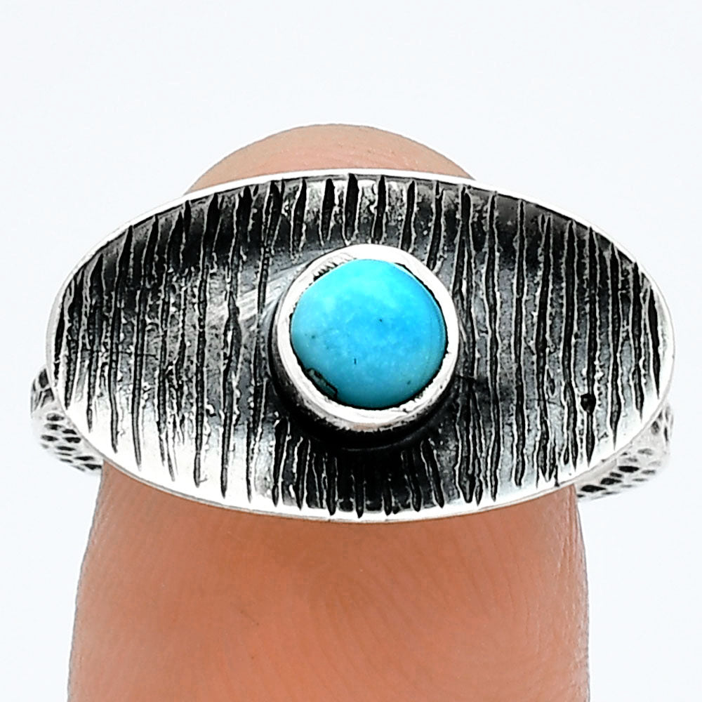 Natural Turquoise Nevada Aztec Mt Ring size-7 R-1573 SDR244219