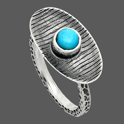Natural Turquoise Nevada Aztec Mt Ring size-7 R-1573 SDR244219