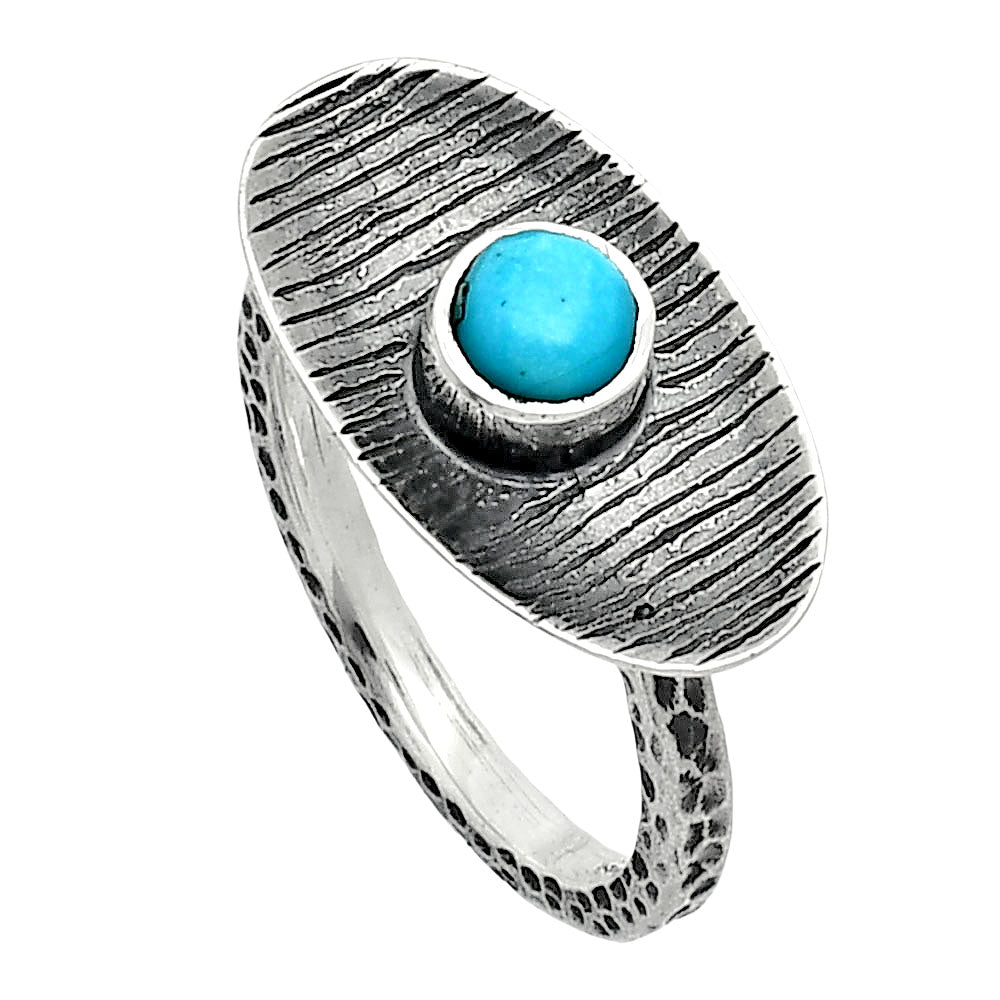 Natural Turquoise Nevada Aztec Mt Ring size-7 R-1573 SDR244219
