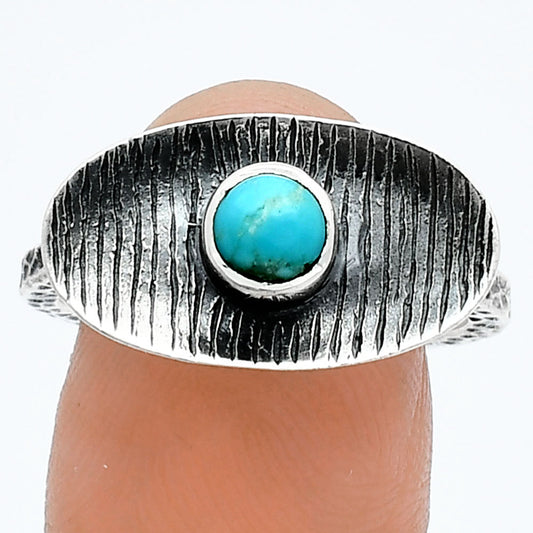 Natural Rare Turquoise Nevada Aztec Mt Ring size-8.5 R-1573 SDR244226
