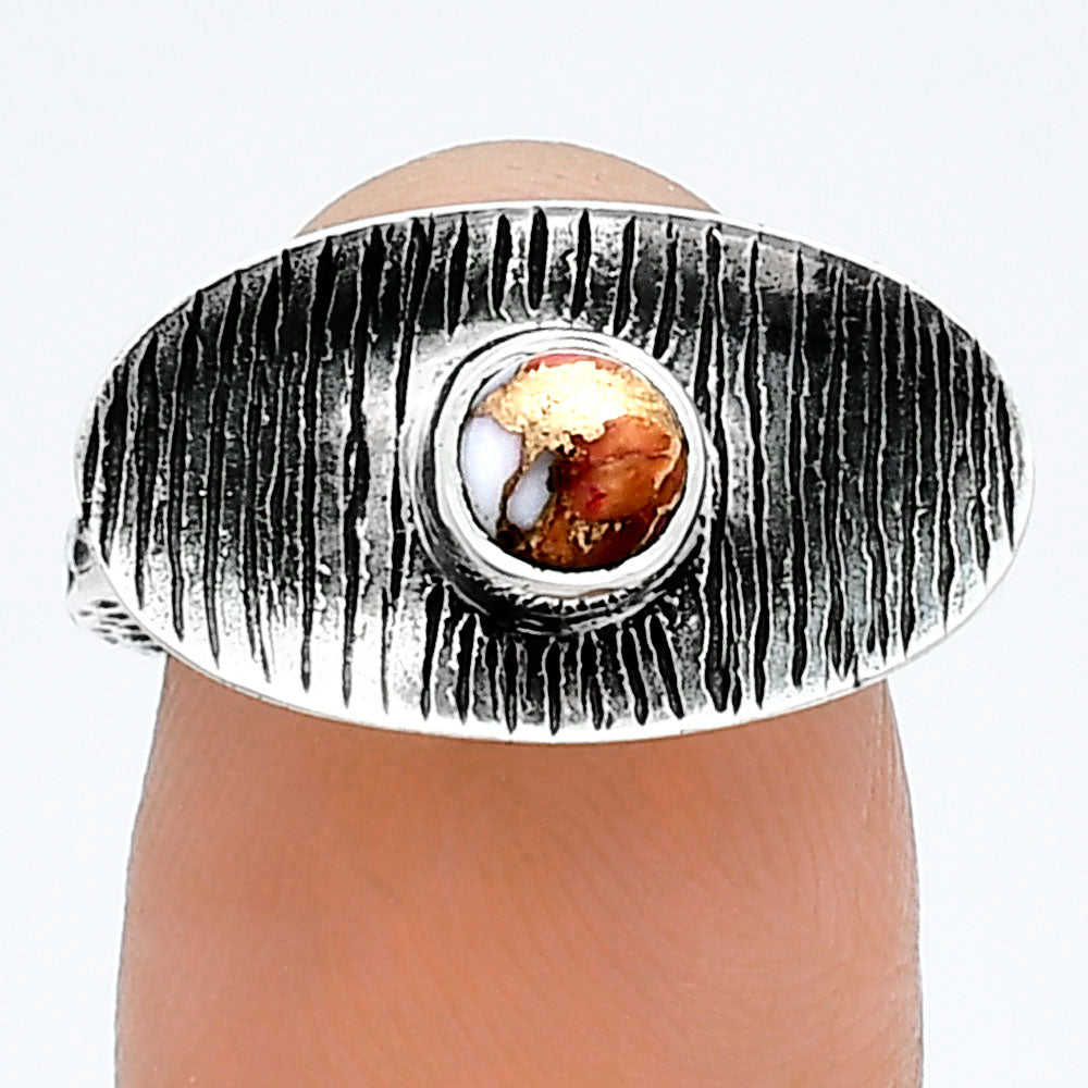 Spiny Oyster Turquoise - Arizona Ring size-6 R-1573 SDR244232