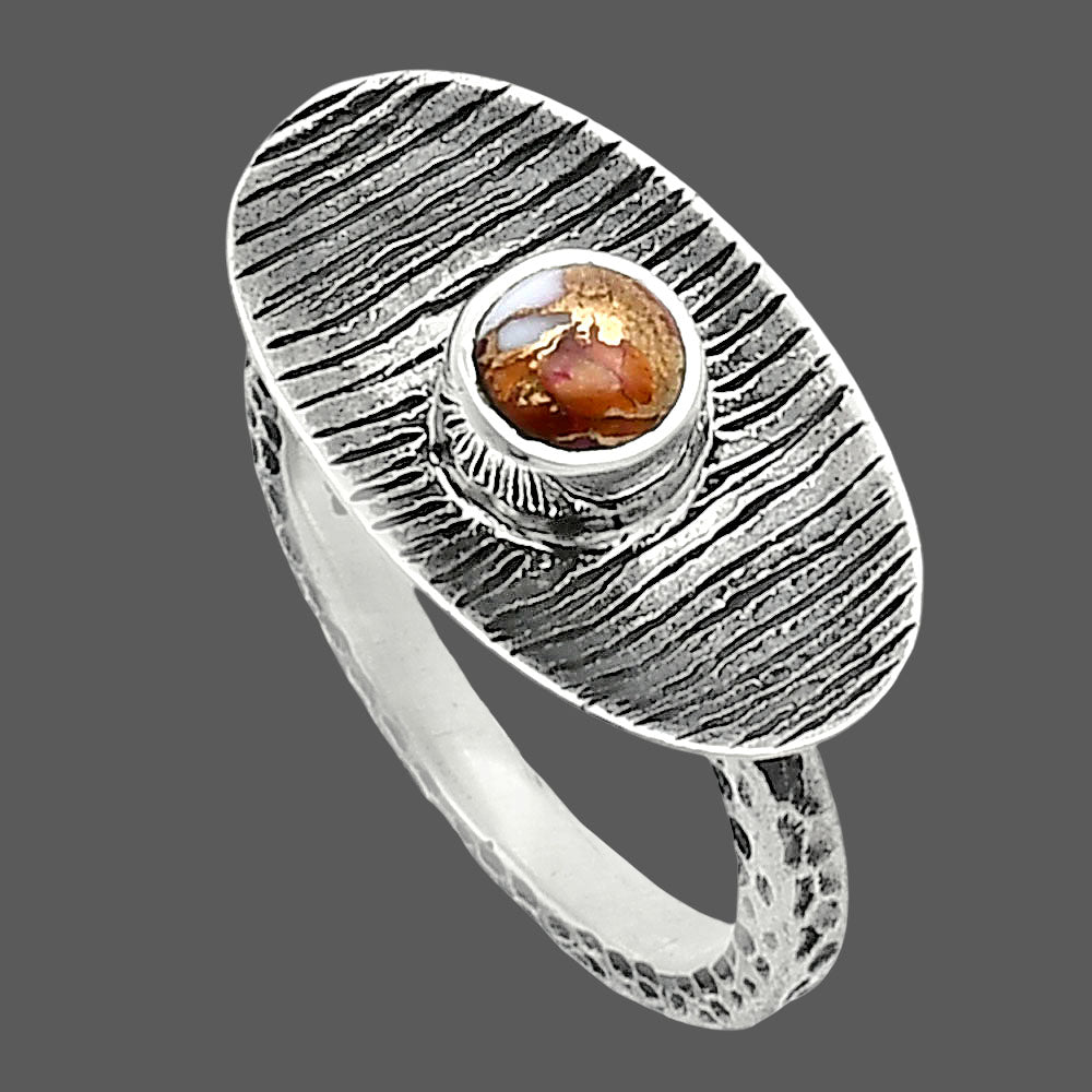 Spiny Oyster Turquoise - Arizona Ring size-6 R-1573 SDR244232