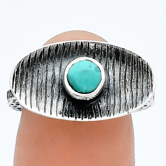 Natural Turquoise Nevada Aztec Mt Ring size-7 R-1573 SDR244233