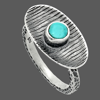 Natural Turquoise Nevada Aztec Mt Ring size-7 R-1573 SDR244233