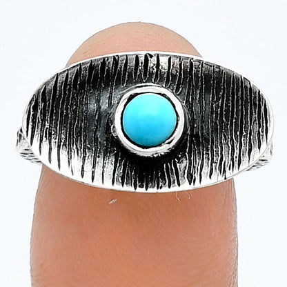 Natural Rare Turquoise Nevada Aztec Mt Ring size-7.5 R-1573 SDR244234