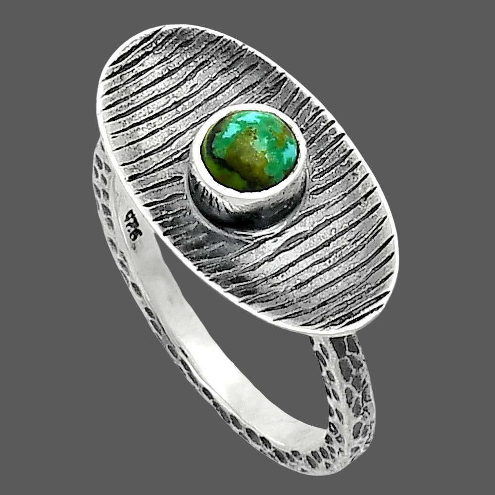 Lucky Charm Tibetan Turquoise Ring size-8 R-1573 SDR244235