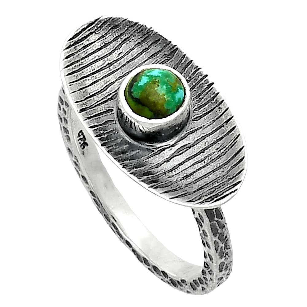 Lucky Charm Tibetan Turquoise Ring size-8 R-1573 SDR244235