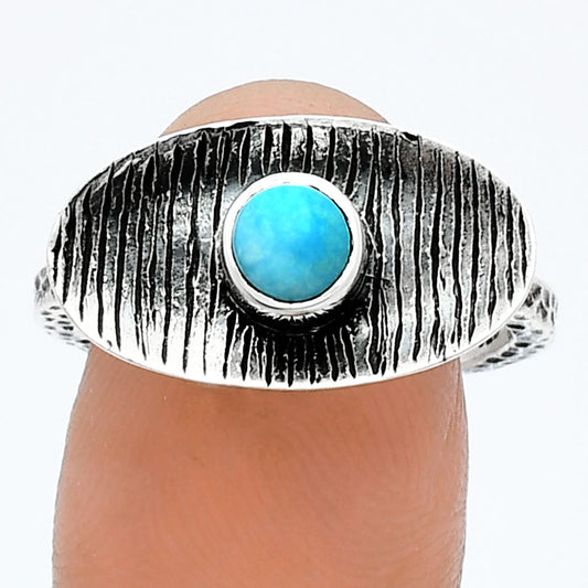 Natural Rare Turquoise Nevada Aztec Mt Ring size-8.5 R-1573 SDR244237