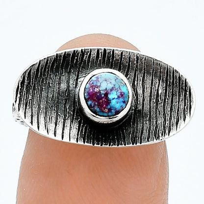 Kingman Purple Dahlia Turquoise Ring size-6 R-1573 SDR244243