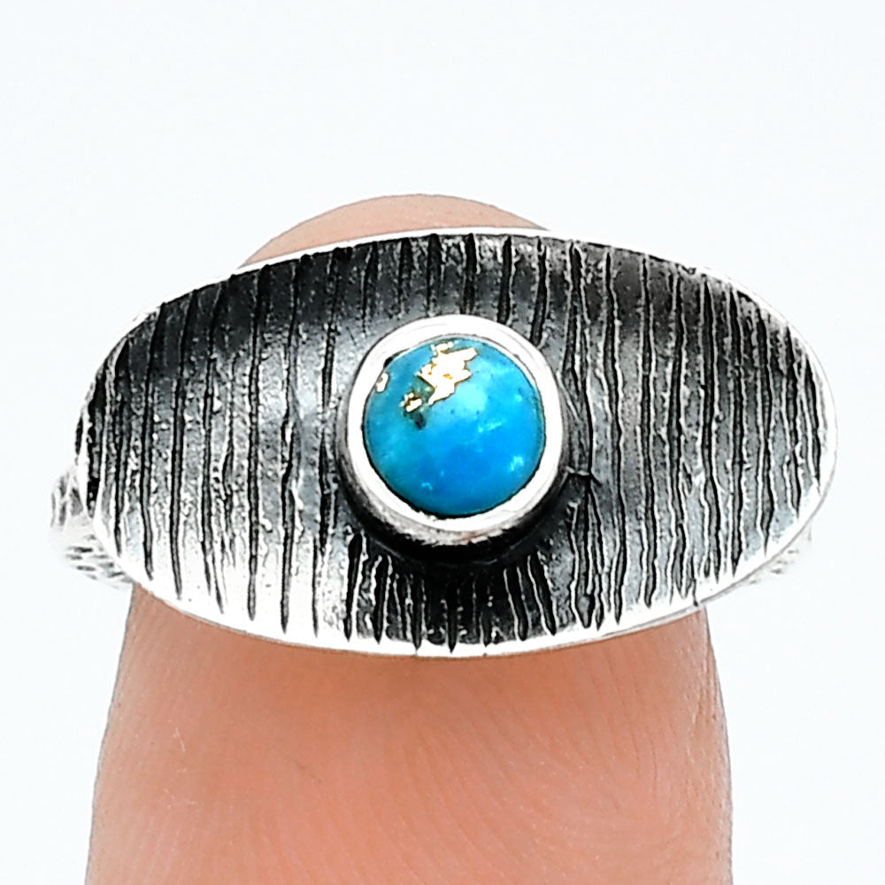 Copper Blue Turquoise - Arizona Ring size-6 R-1573 SDR244244