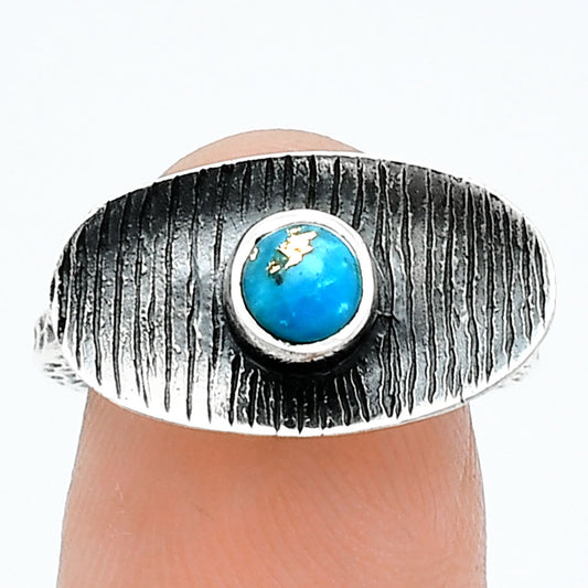Copper Blue Turquoise - Arizona Ring size-6 R-1573 SDR244244