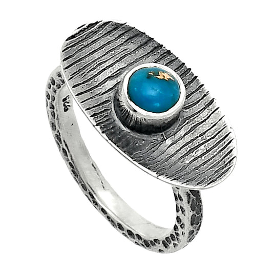 Copper Blue Turquoise - Arizona Ring size-6 R-1573 SDR244244