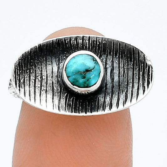 Natural Turquoise Nevada Aztec Mt Ring size-6 R-1573 SDR244249
