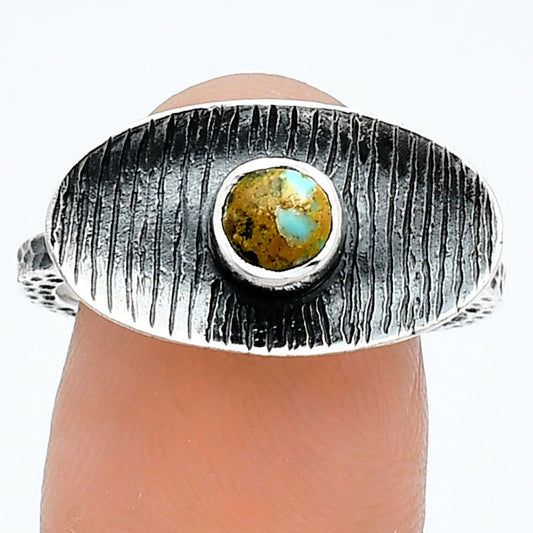 Natural Rare Turquoise Nevada Aztec Mt Ring size-8.5 R-1573 SDR244250