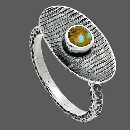 Natural Rare Turquoise Nevada Aztec Mt Ring size-8.5 R-1573 SDR244250
