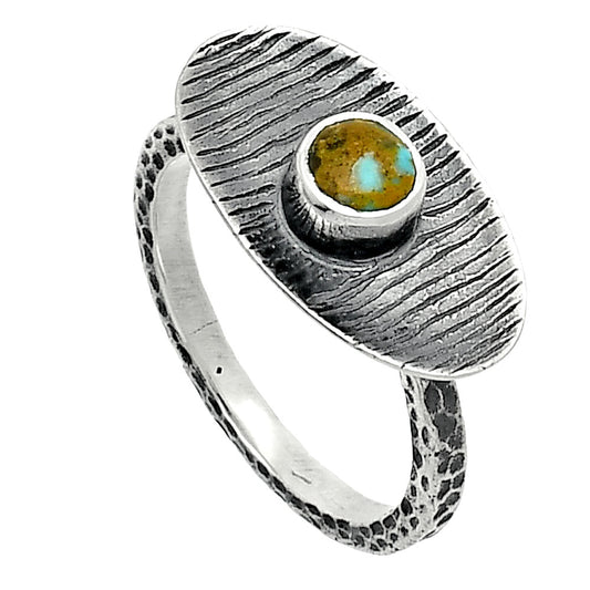 Natural Rare Turquoise Nevada Aztec Mt Ring size-8.5 R-1573 SDR244250