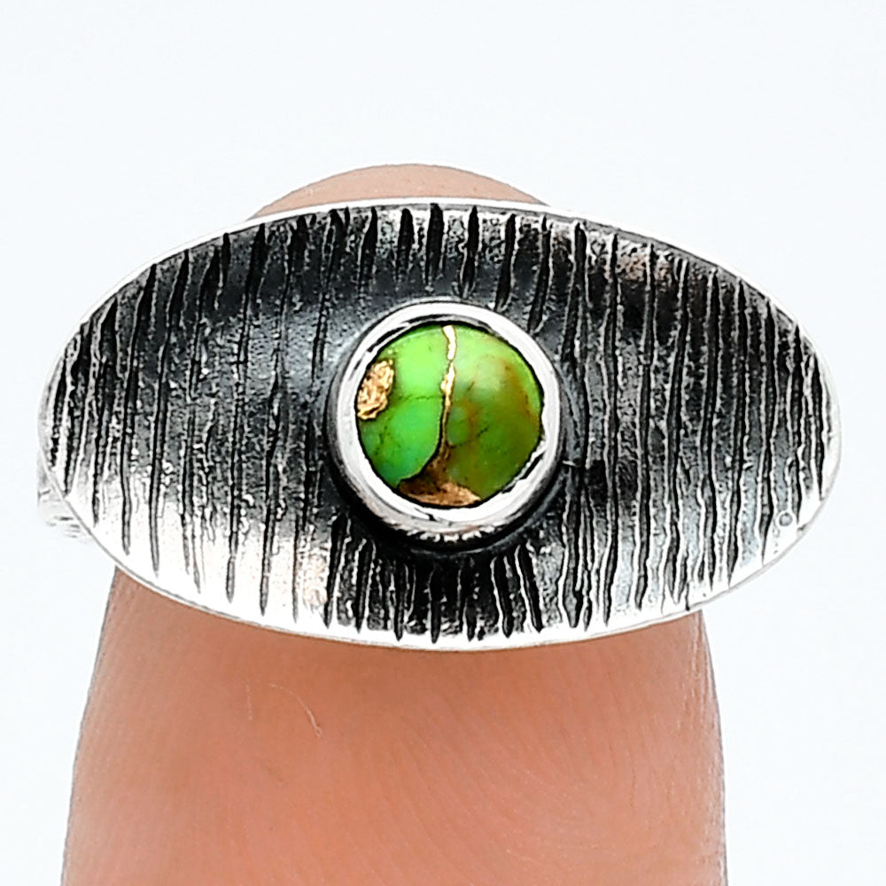 Copper Green Turquoise - Arizona Ring size-6 R-1573 SDR244251