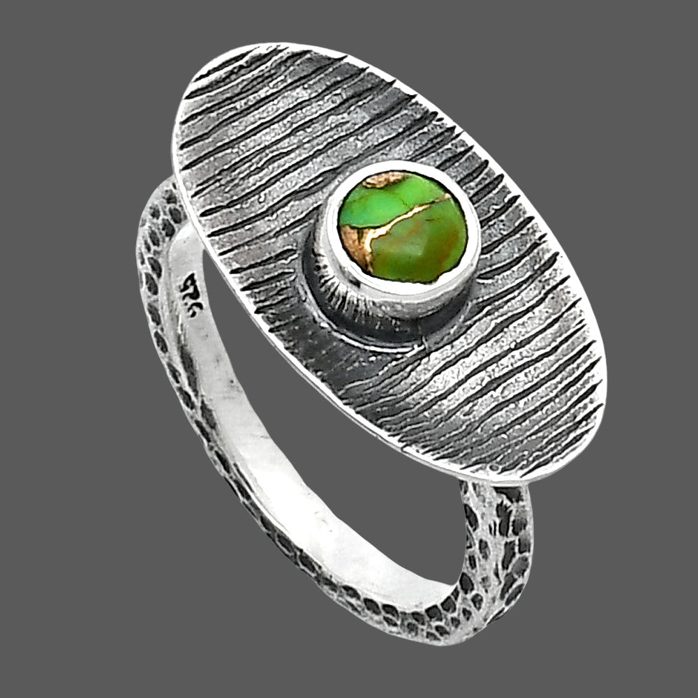 Copper Green Turquoise - Arizona Ring size-6 R-1573 SDR244251