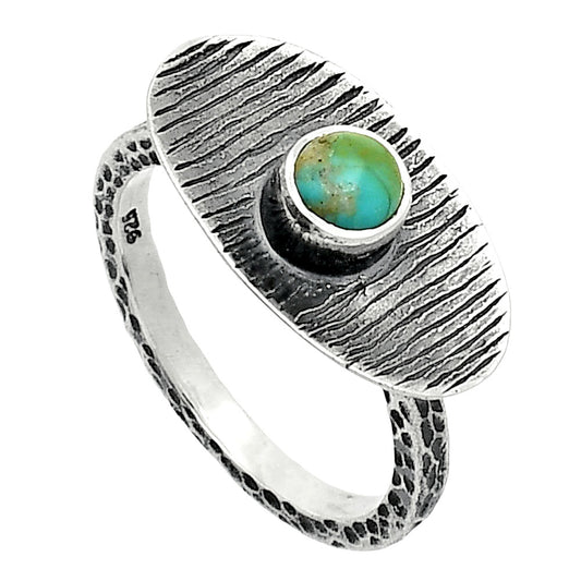 Natural Turquoise Nevada Aztec Mt Ring size-8 R-1573 SDR244252