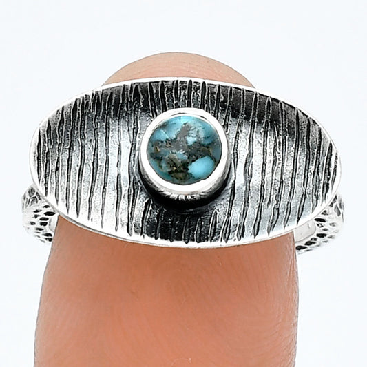 Lucky Charm Tibetan Turquoise Ring size-7.5 R-1573 SDR244255