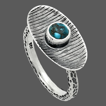 Lucky Charm Tibetan Turquoise Ring size-7.5 R-1573 SDR244255