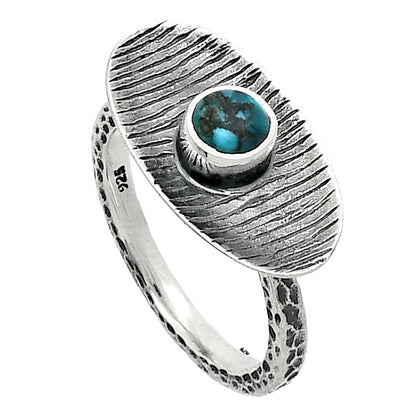 Lucky Charm Tibetan Turquoise Ring size-7.5 R-1573 SDR244255