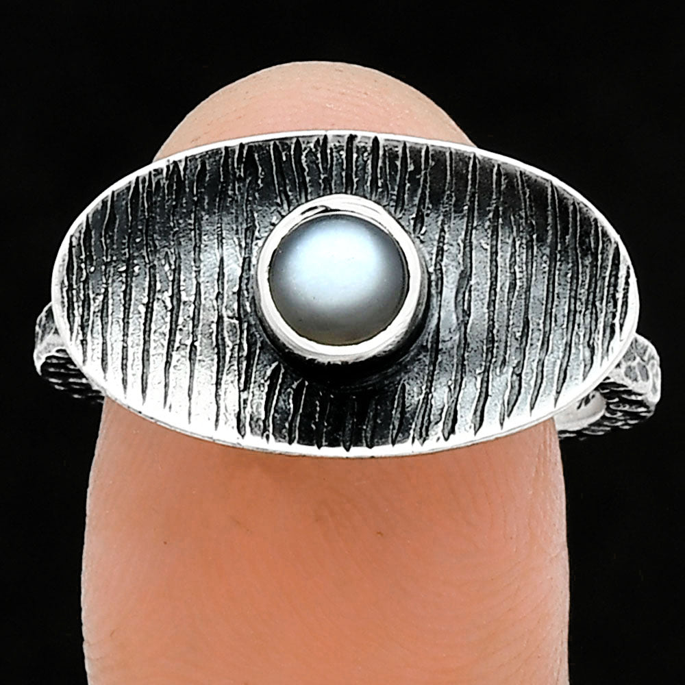 Natural Gray Moonstone Ring size-8.5 R-1573 SDR244260