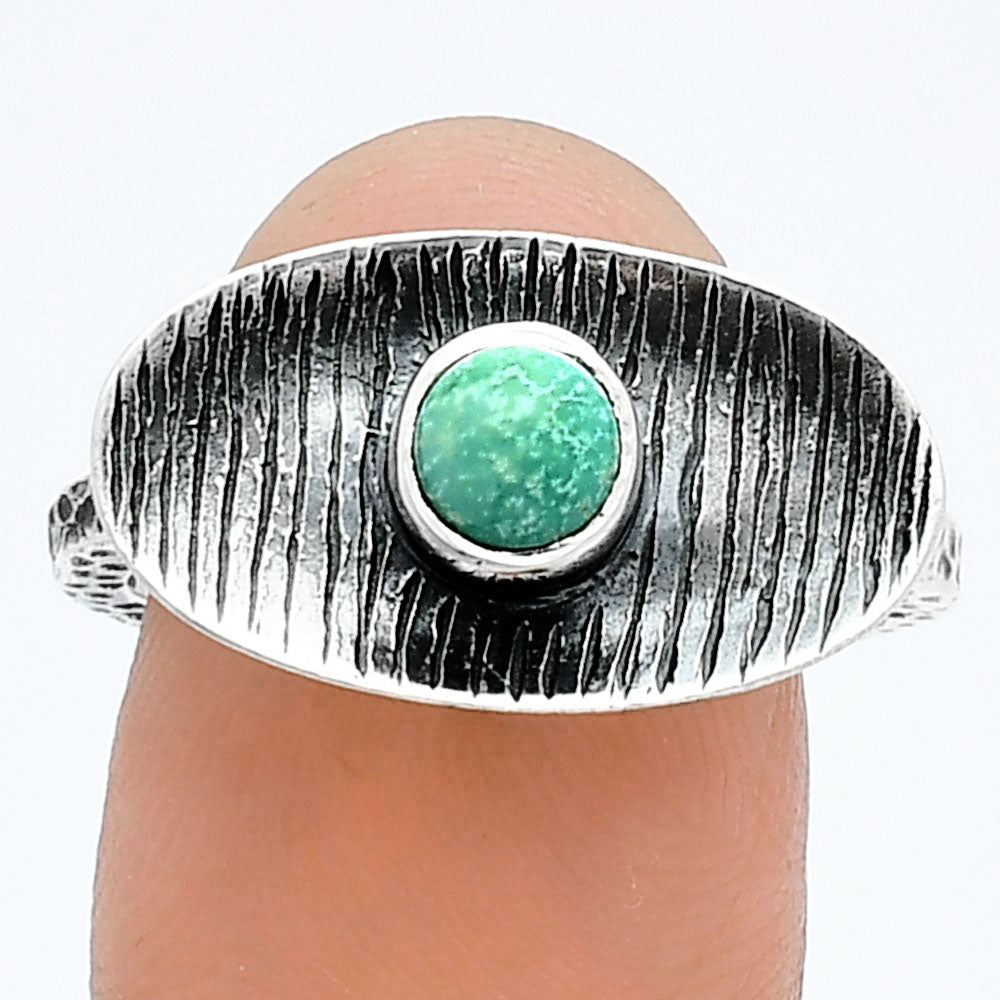 Natural Rare Turquoise Nevada Aztec Mt Ring size-8.5 R-1573 SDR244265
