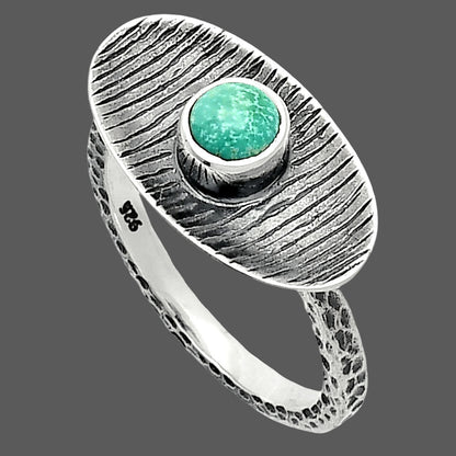 Natural Rare Turquoise Nevada Aztec Mt Ring size-8.5 R-1573 SDR244265