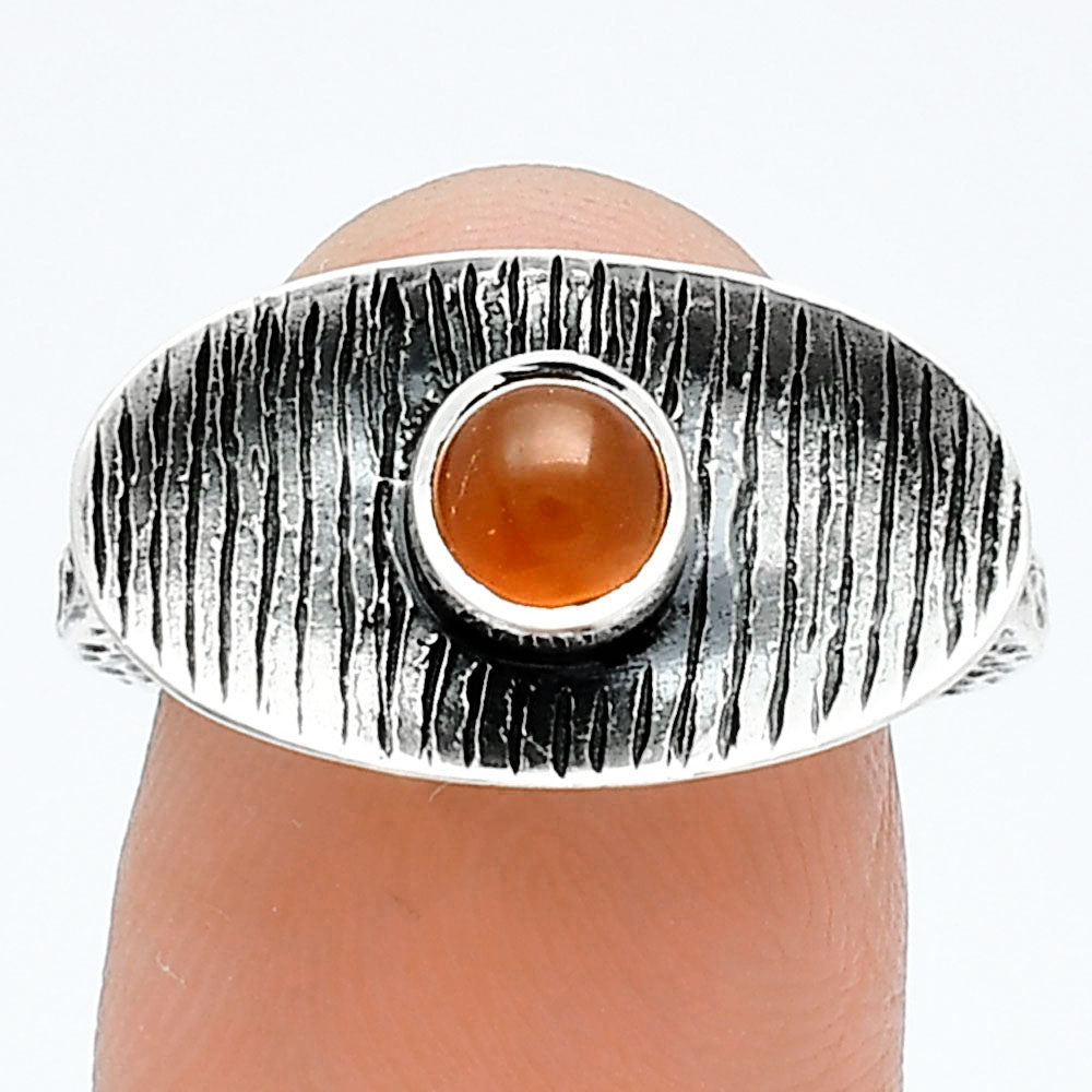 Natural Carnelian Ring size-7.5 R-1573 SDR244266