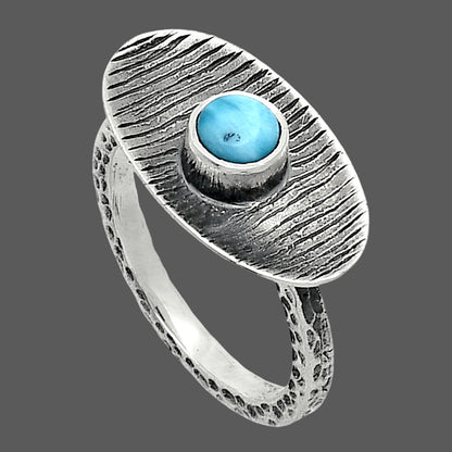 Larimar (Dominican Republic) Ring size-7.5 R-1573 SDR244269