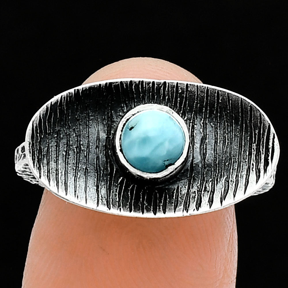 Larimar (Dominican Republic) Ring size-7.5 R-1573 SDR244270
