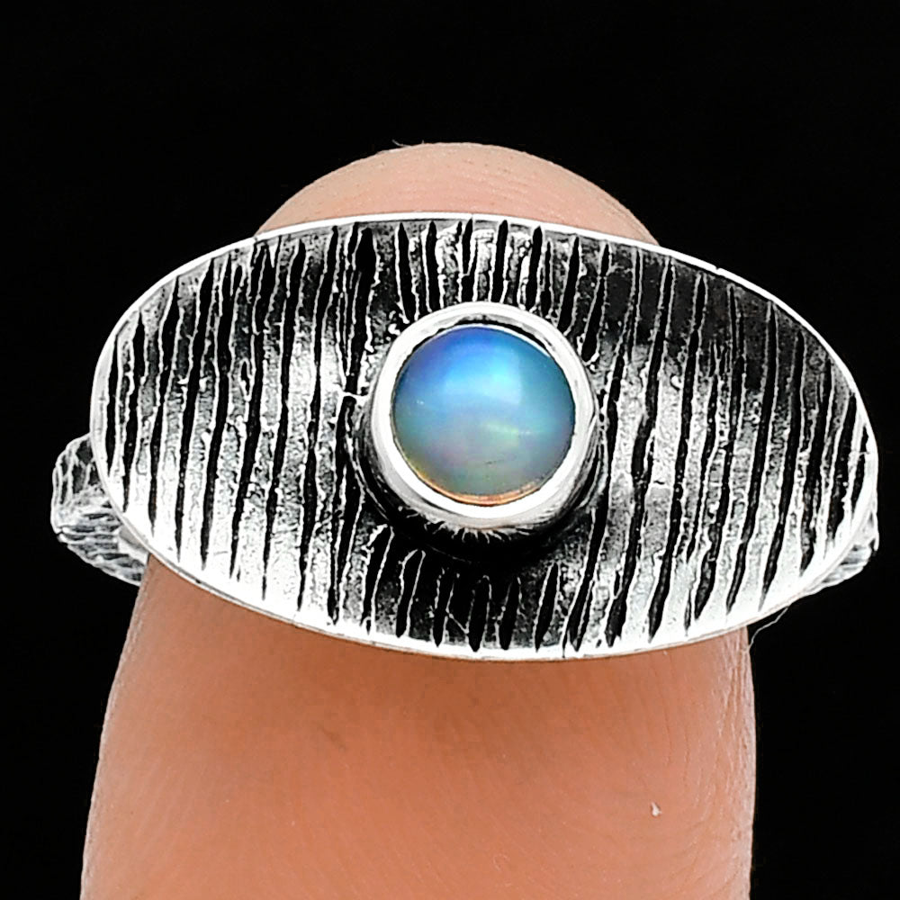 Natural Ethiopian Opal Ring size-8 R-1573 SDR244277