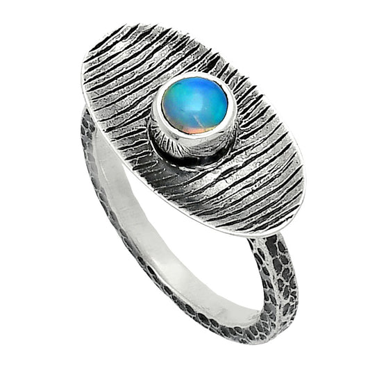 Natural Ethiopian Opal Ring size-8 R-1573 SDR244277