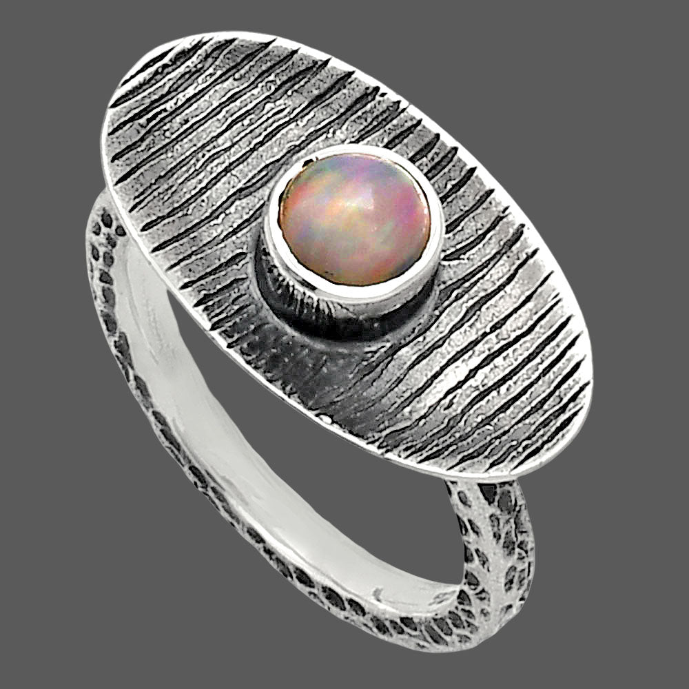 Natural Ethiopian Opal Ring size-6 R-1573 SDR244278