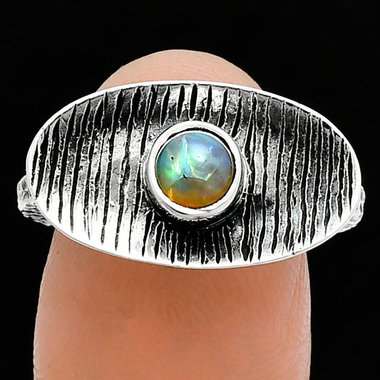 Natural Ethiopian Opal Ring size-8 R-1573 SDR244279