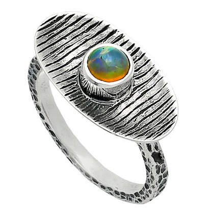 Natural Ethiopian Opal Ring size-8 R-1573 SDR244279