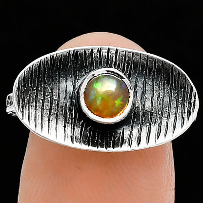 Natural Ethiopian Opal Ring size-7.5 R-1573 SDR244280
