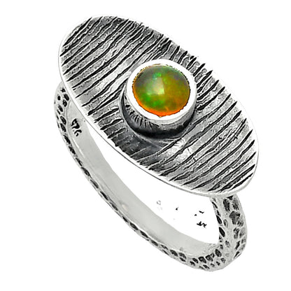 Natural Ethiopian Opal Ring size-7.5 R-1573 SDR244280