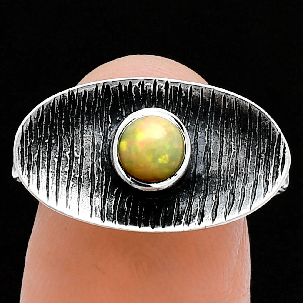 Natural Ethiopian Opal Ring size-7 R-1573 SDR244282