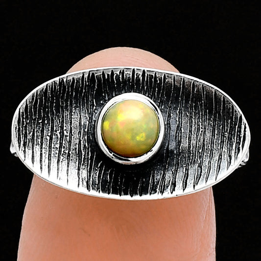 Natural Ethiopian Opal Ring size-7 R-1573 SDR244282