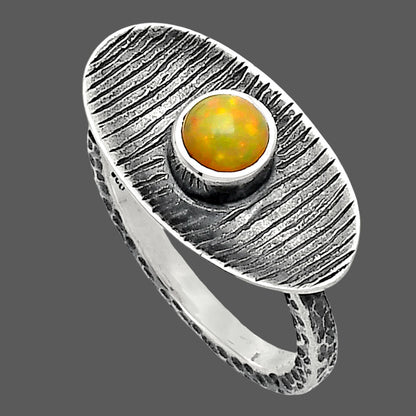 Natural Ethiopian Opal Ring size-7 R-1573 SDR244282