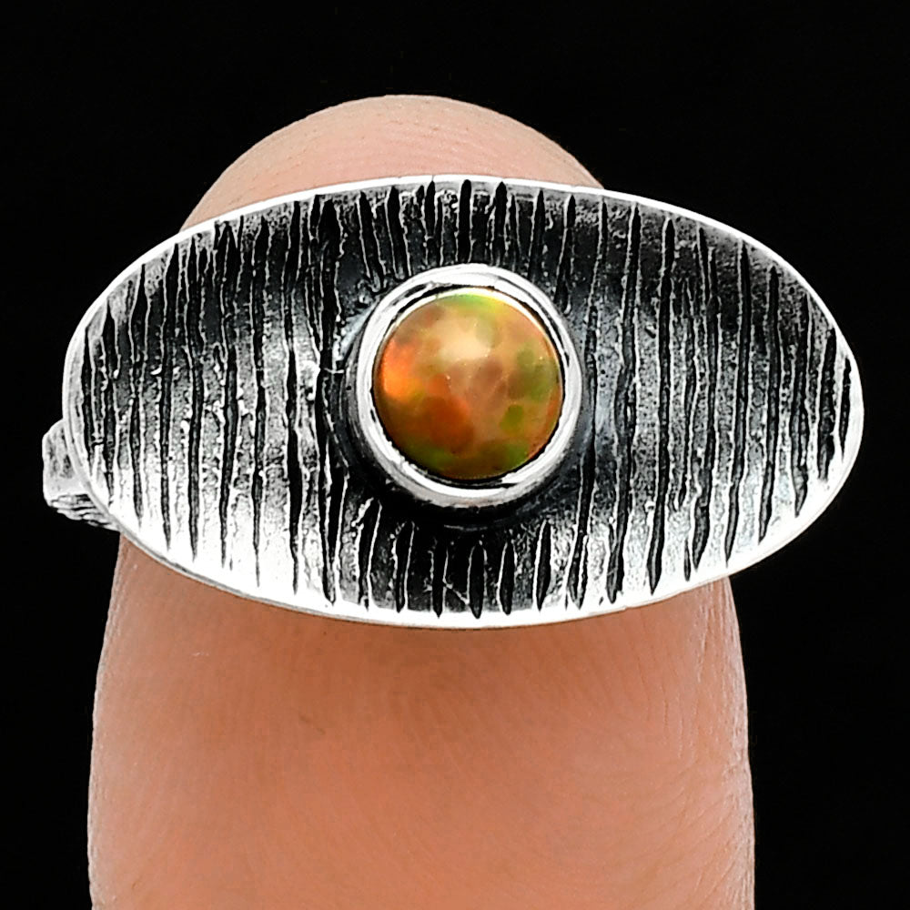 Natural Ethiopian Opal Ring size-6 R-1573 SDR244283