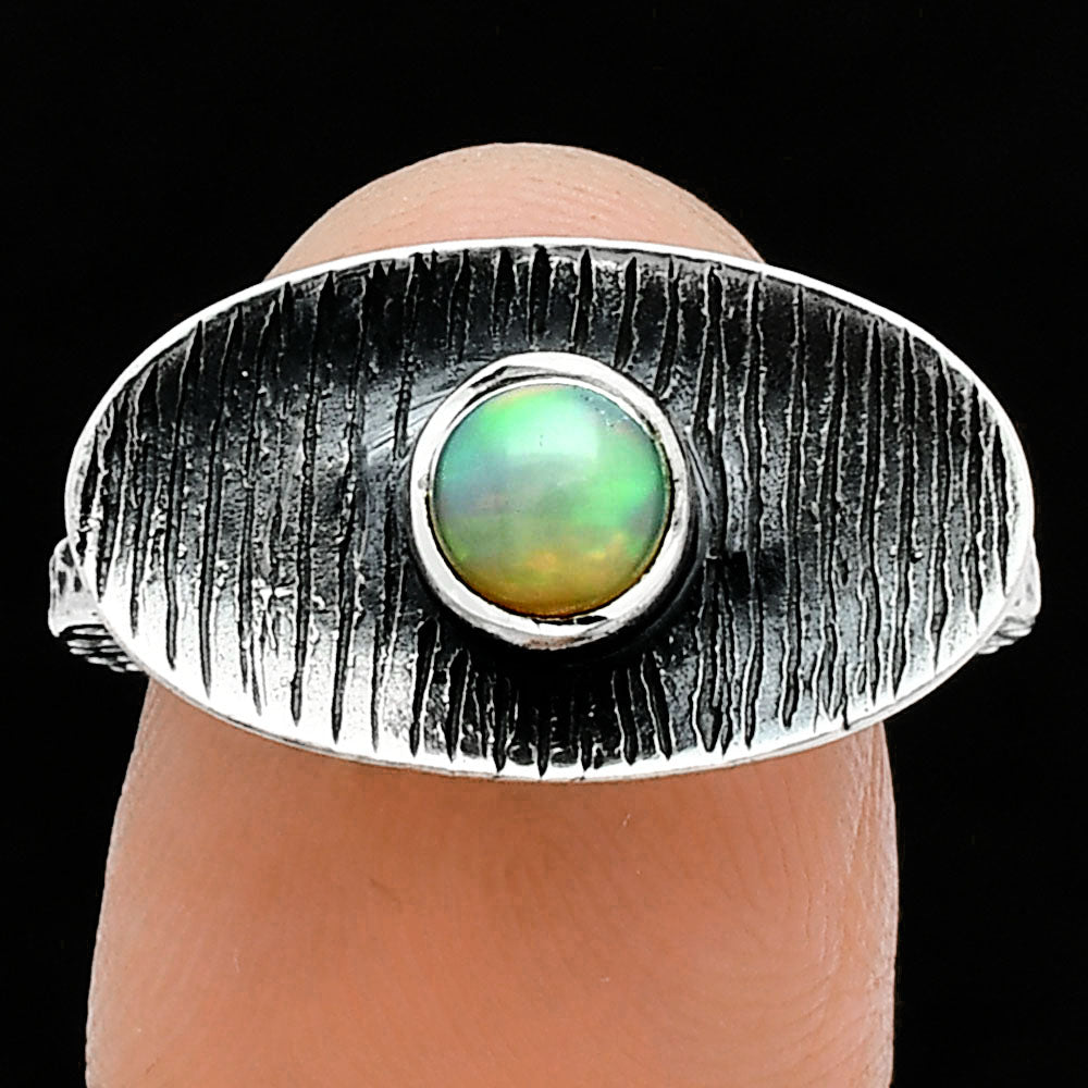 Natural Ethiopian Opal Ring size-7.5 R-1573 SDR244284